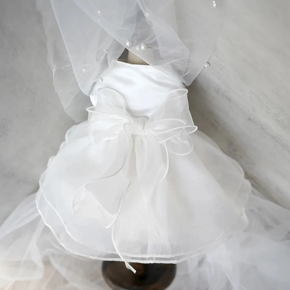 Luxury Cat/Dog Wedding Princess Dress