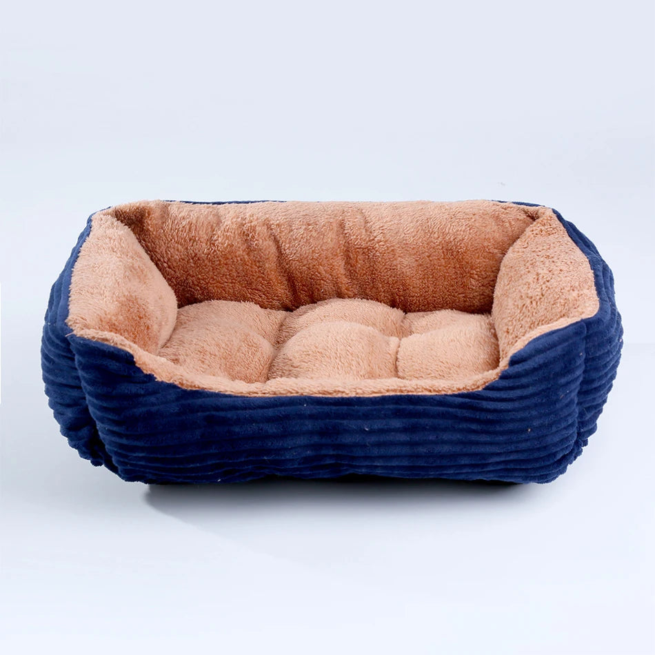 Pet Square Plush Calming Dog Bed