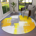 Modern Abstract Art Rug; Washable, 3 Designs/Sizes