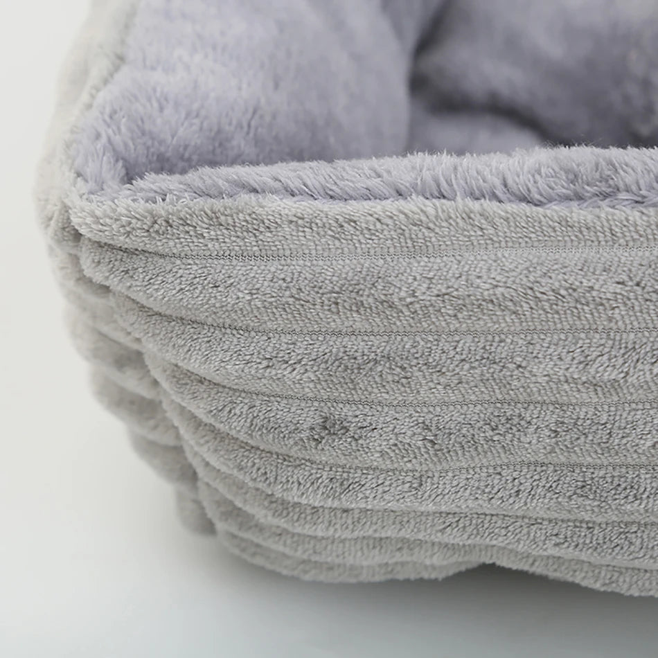 Pet Square Plush Calming Dog Bed