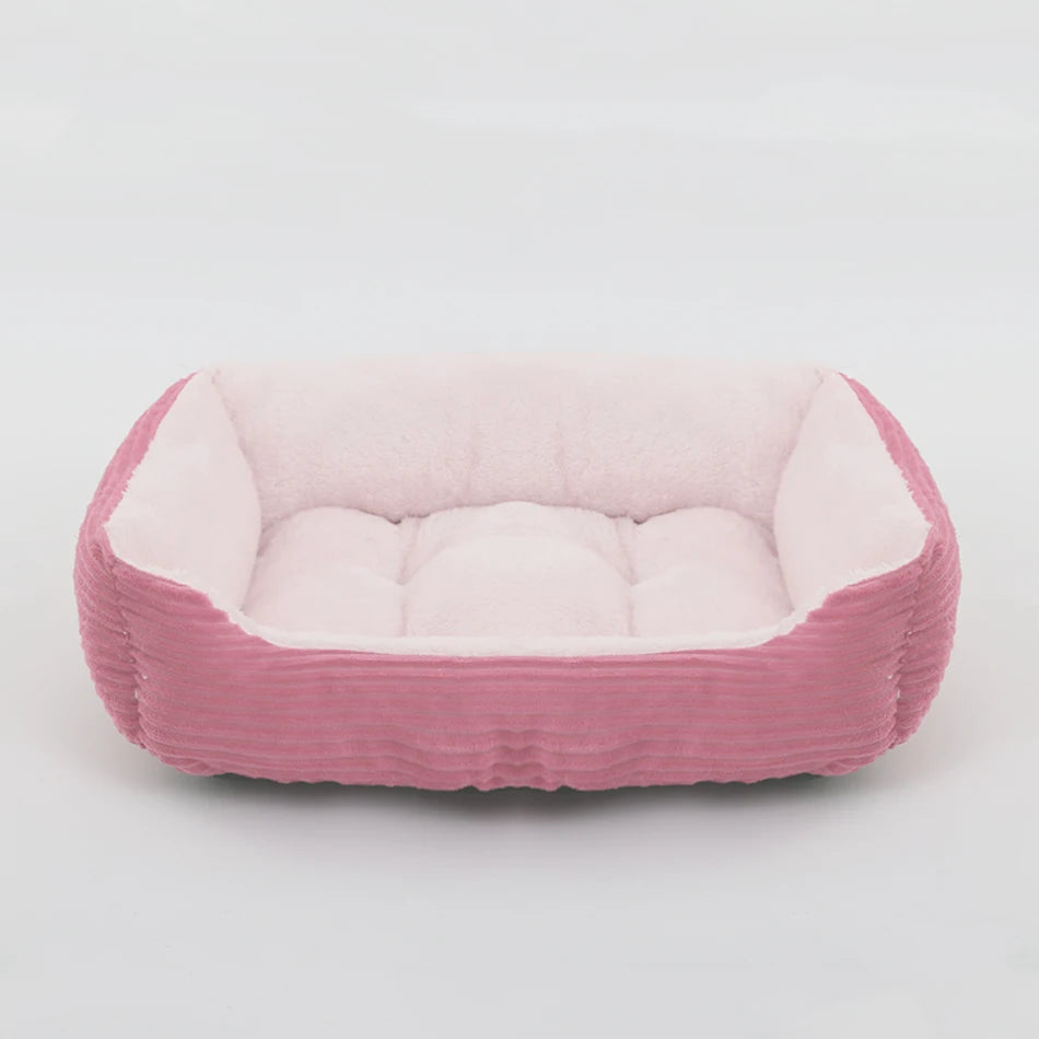 Pet Square Plush Calming Dog Bed