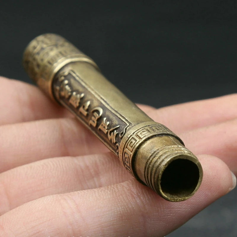 3.5" Chinese Bronze Buddhism Snuff Bottle Pendant
