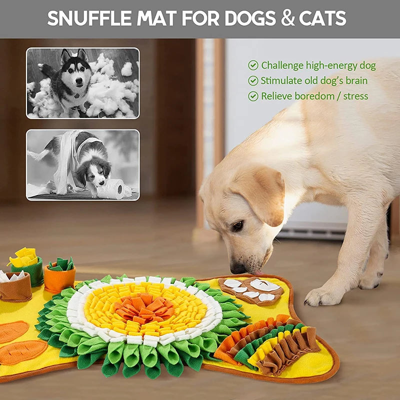 Dog Smell Training, Foraging Mat; Slow Feeder