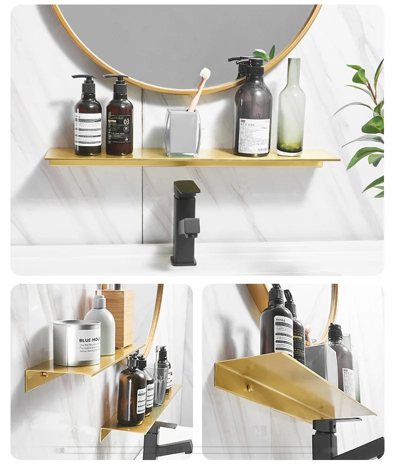 Elegant Brushed Brass Bathroom Accessories