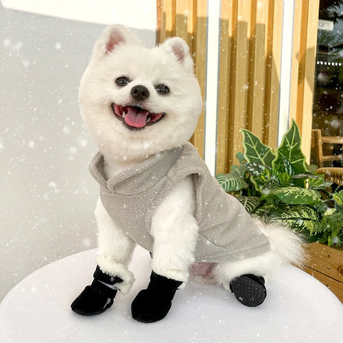 4pcs Winter Snow Boots for Dogs