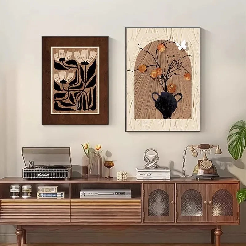 Vintage Framed Prints on Canvas; 24 Designs