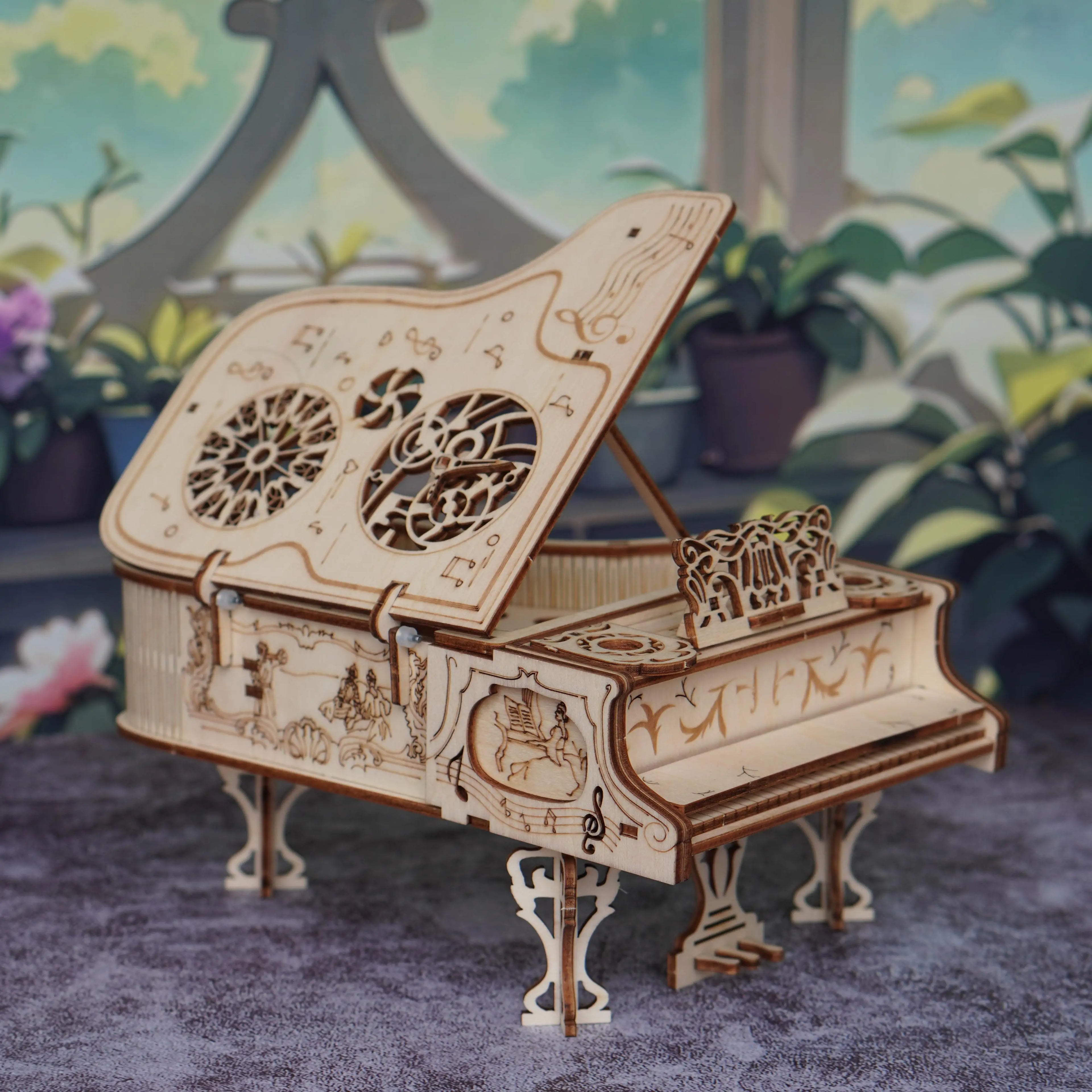 3D Wooden Puzzle for Adults Piano Model