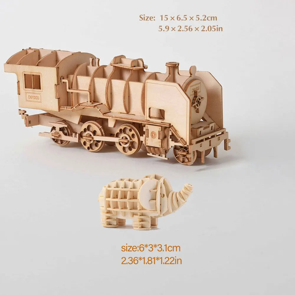 3D Puzzle Model Kit DIY Laser Cut Assembly