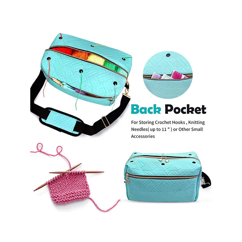Yarn Storage Bag, Multi-Pocket