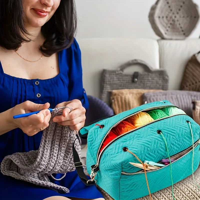 Yarn Storage Bag, Multi-Pocket