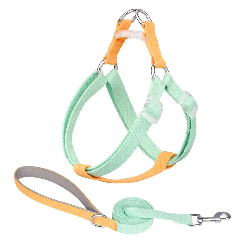 Dog Harness, Leash, Collar Set, No-Pull, Adjustable