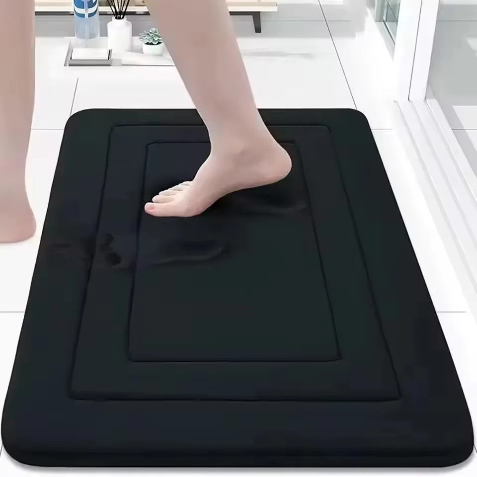 Super Absorbent Bath Mat, Non-Slip Memory Foam