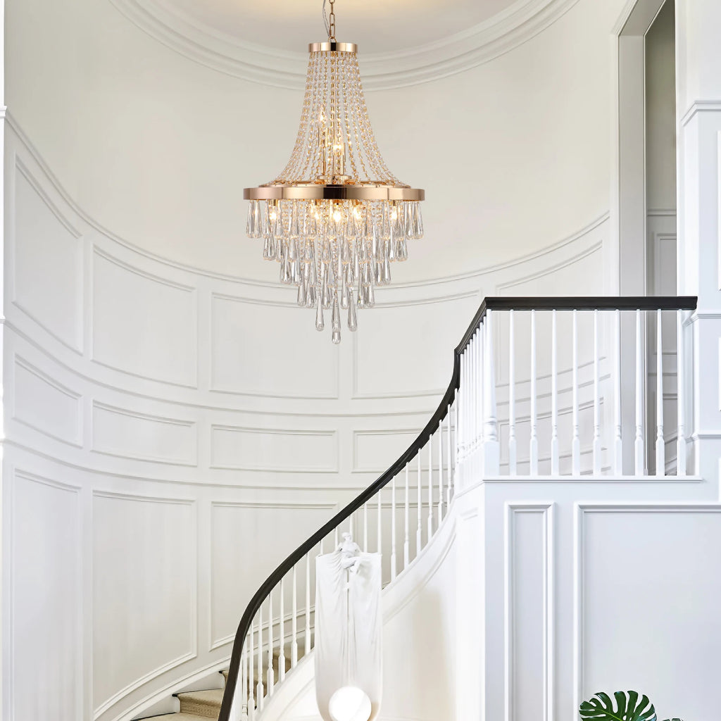 Large Luxurious Crystal Chandelier