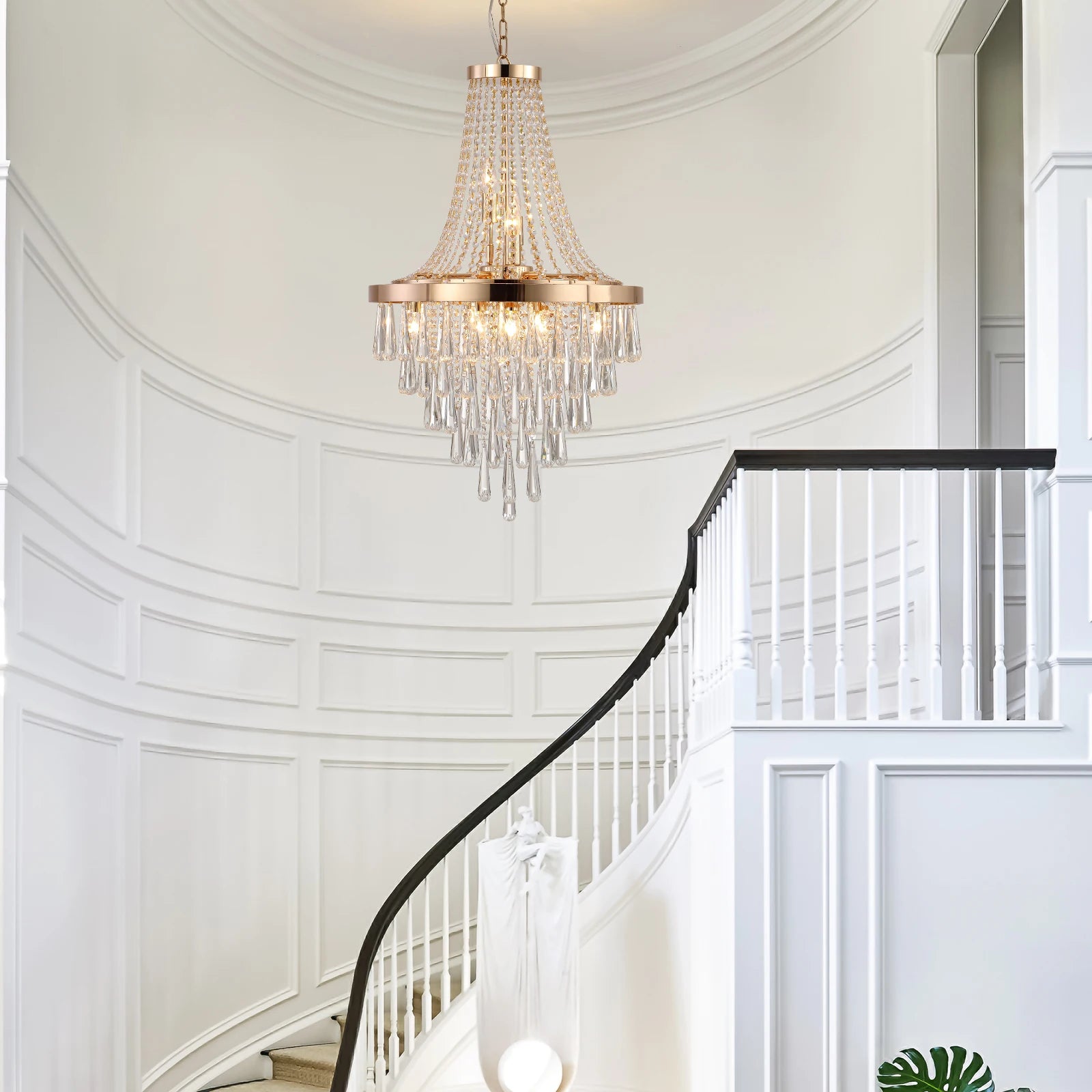 Large Luxurious Crystal Chandelier