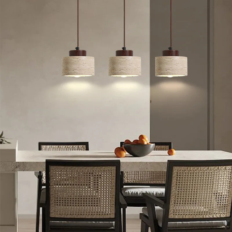 Japanese Genuine Cave Stone Hanging Lamps
