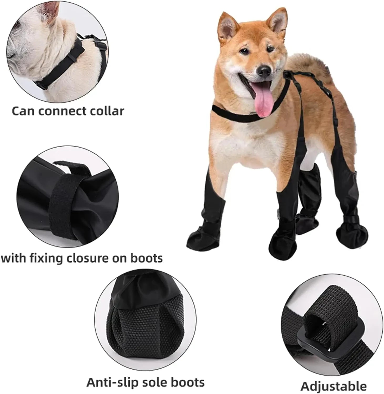 2025 Best Anti-Slip Dog Paw Protector Rain Booties
