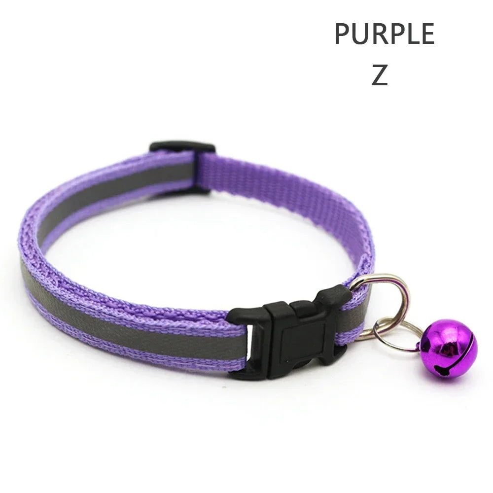 Reflective Night Safety Kitten Collar; Adjustable