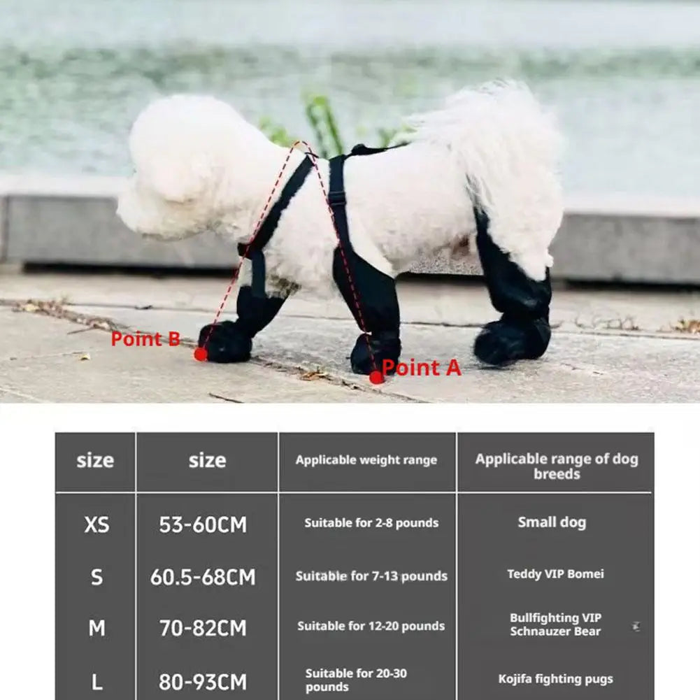 Pet  Boots Protect Paws Against Cold or Heat