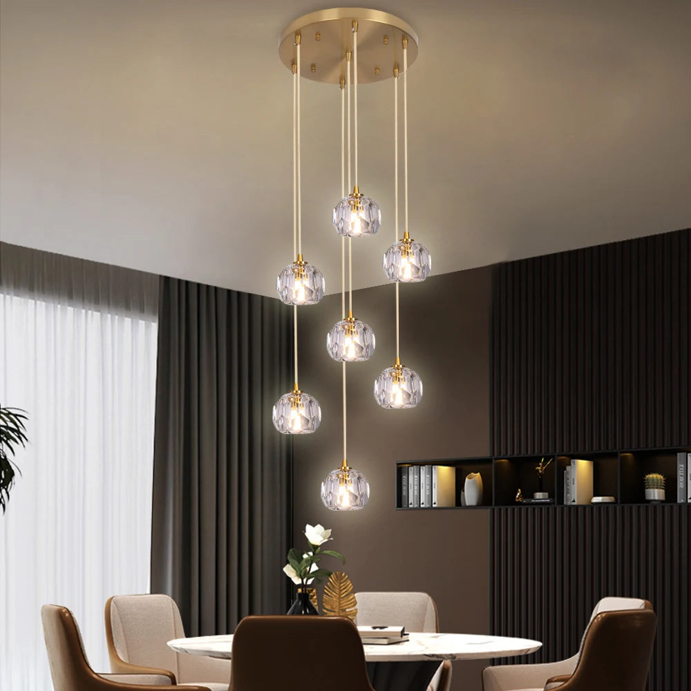 Crystal Pendant Lights; Customize Design Shapes,