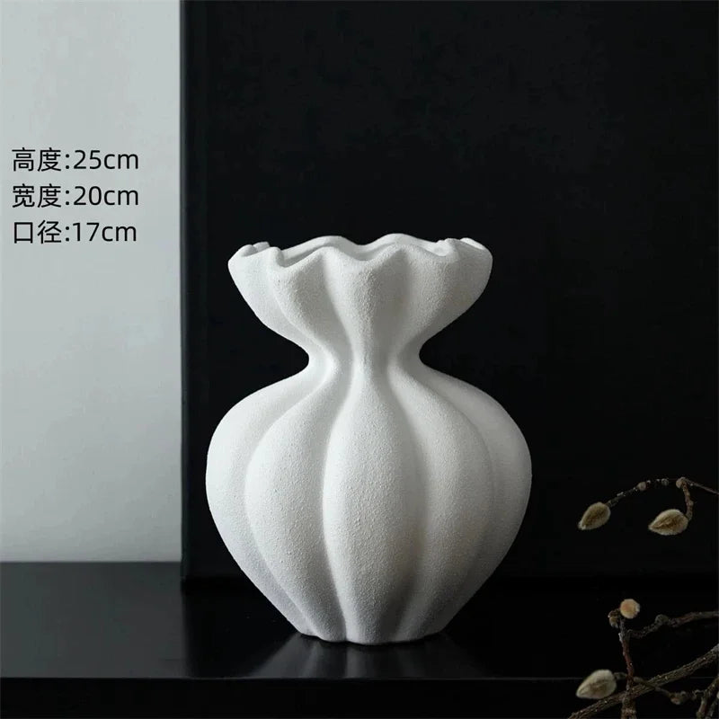 Unique French Minimalist Design Ceramic Vase
