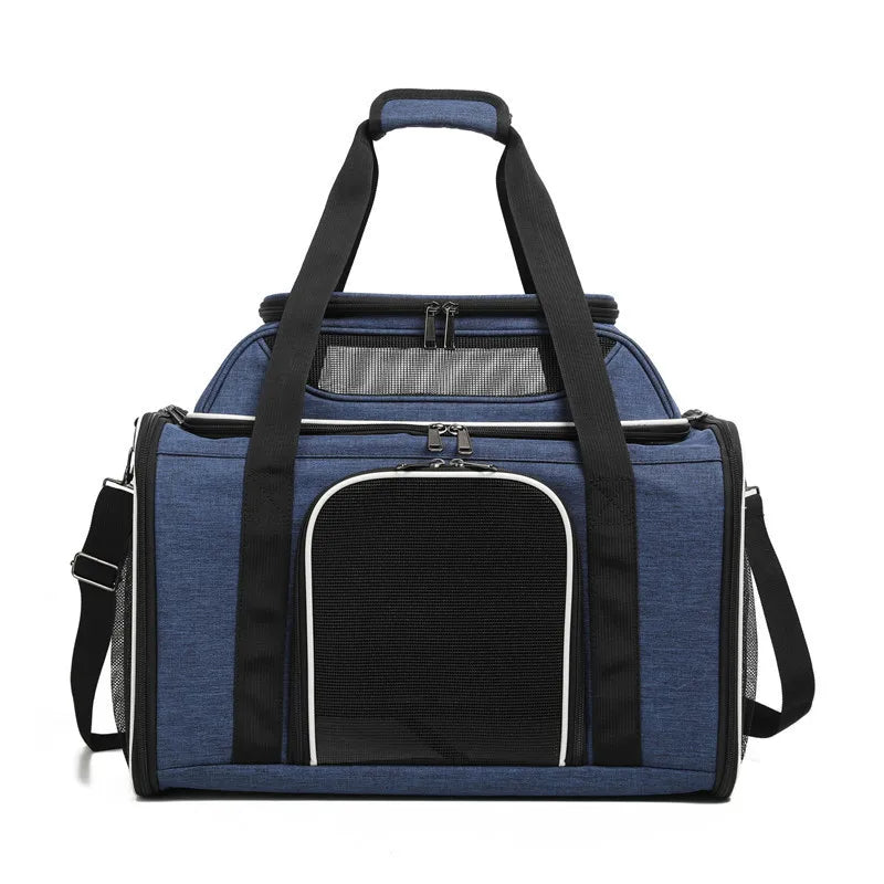 Luxury Dog Carrier, Expandable Top, Large Capacity