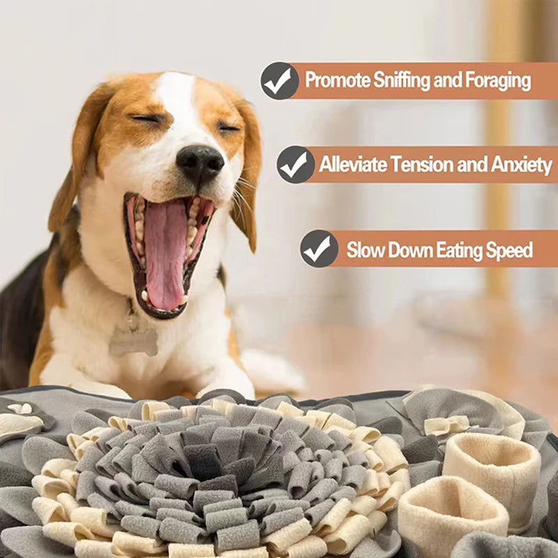 Dog Smell Training, Foraging Mat; Slow Feeder